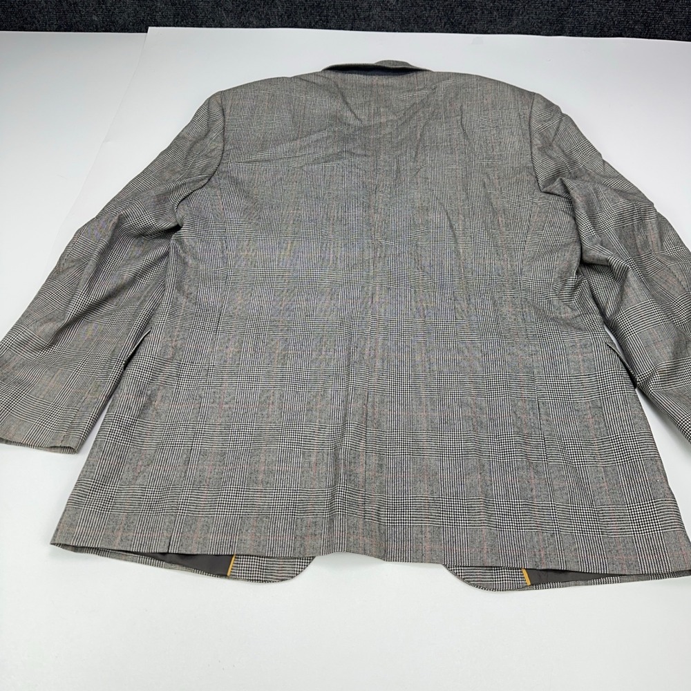 Sterling & Hunt Premier Edition Mens Grey Glen Plaid Worsted Wool Suit - Picture 16 of 16